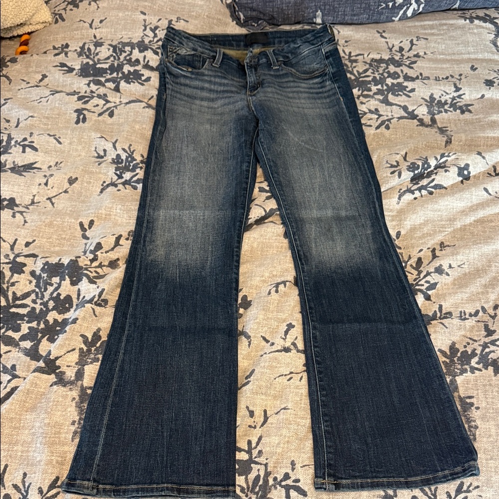 Buckle Black Women's Dark Indigo Boot Cut Jeans